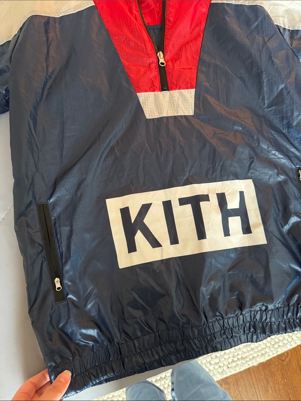 Kith “KFE” Red, White, and Blue Windbreaker - Picture 3 of 6